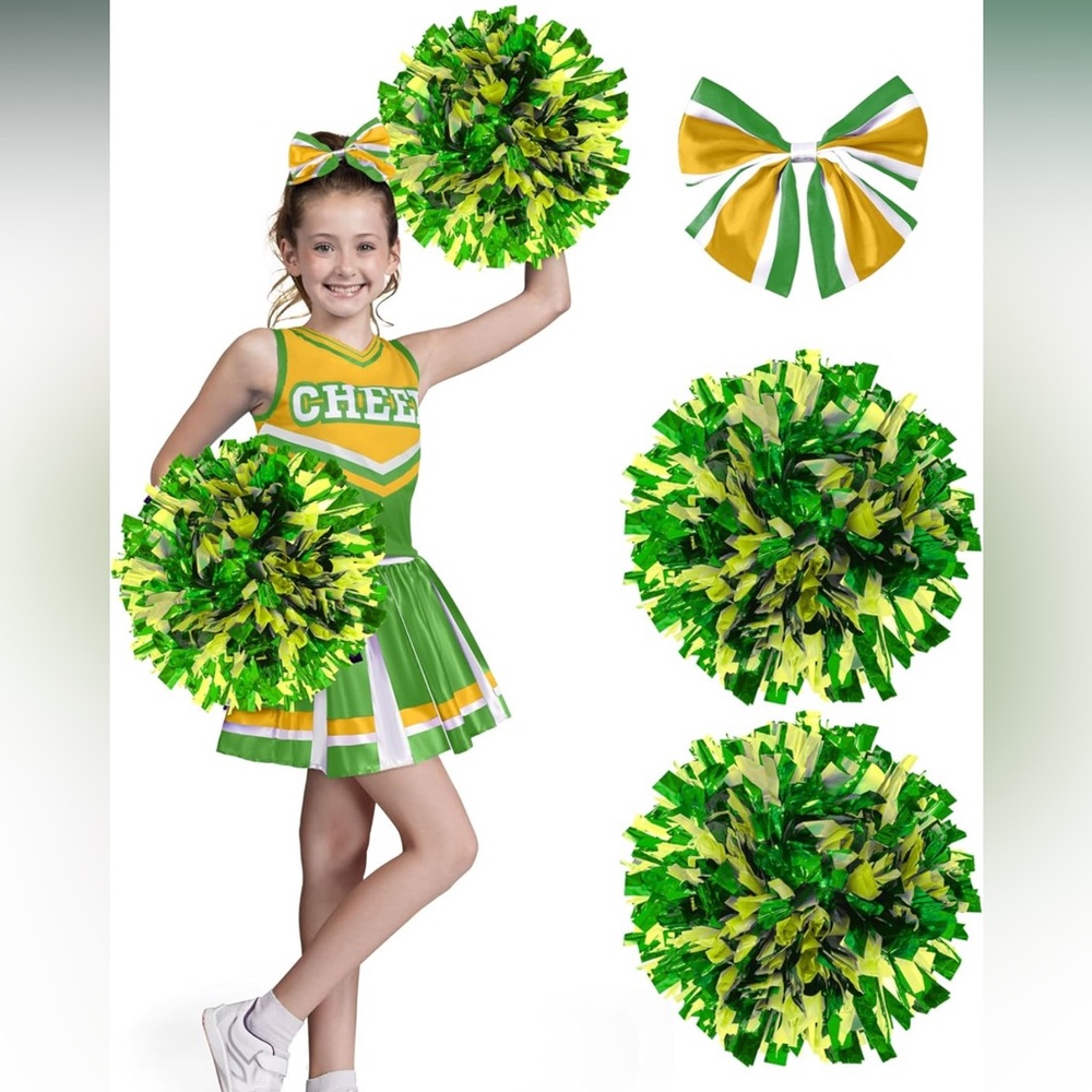NWT Spooktacular Creations Girl Cheerleader Costume, Size Medium 8-10 Years